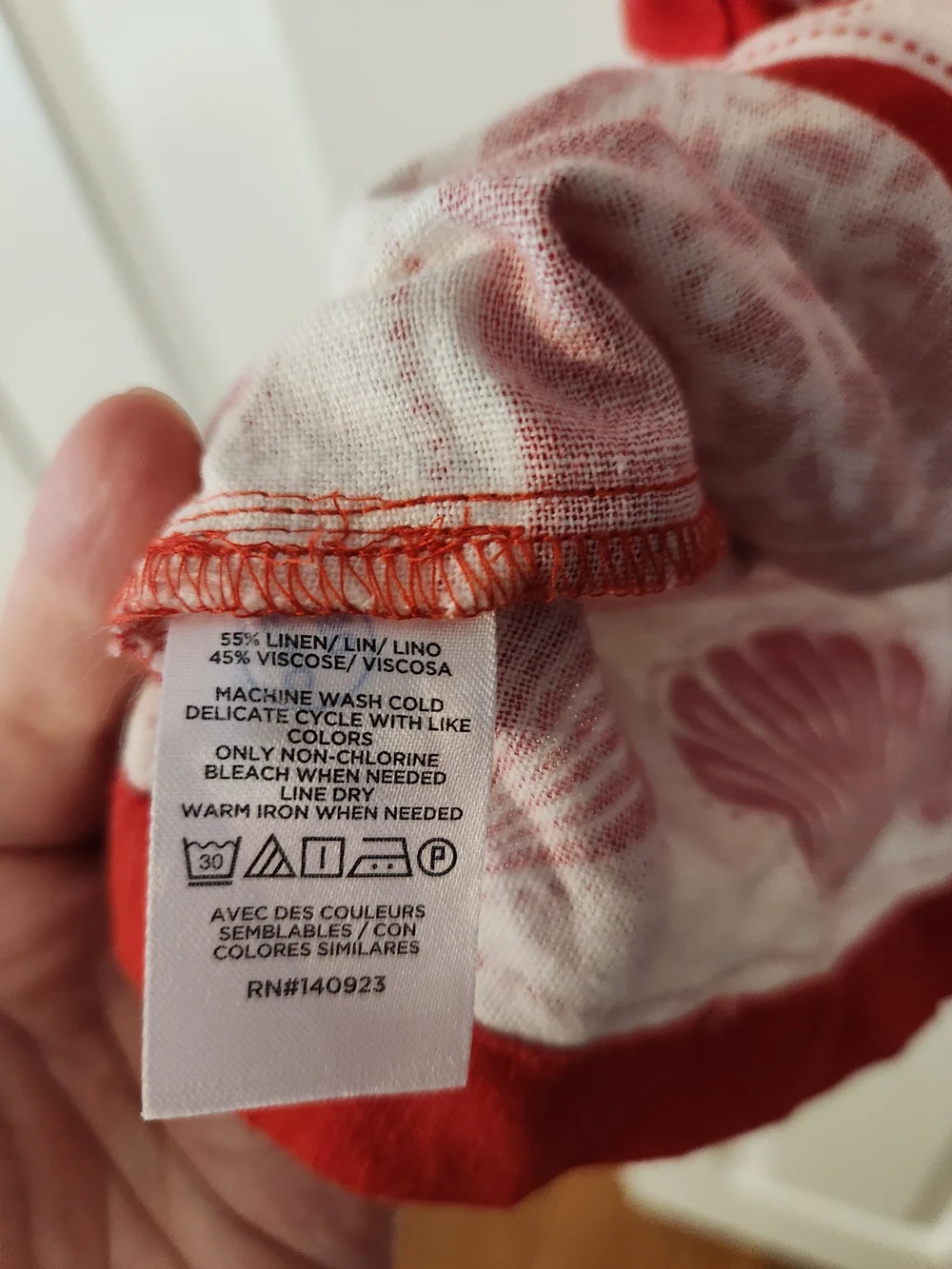 LOFT Outlet Women's Red Seashell Ocean Beach Resort Printed Mini Dress, Size 12